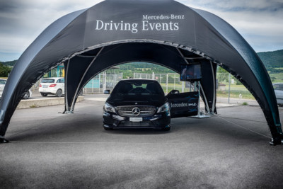 Promotion-Stand Mercedes-Benz-driving-events