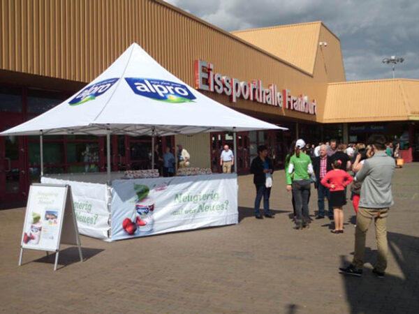 Marktstand Zelt 3x3 mit Dach-Überstand