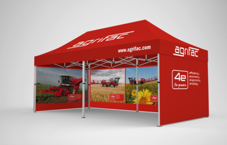 Marken-promotion pavillon 3x6 agrifac