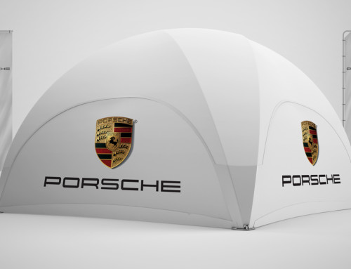 Porsche Dome-Pavillon 6×6 mit Nachhaltigkeit