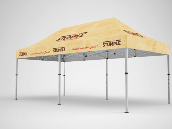 Faltpavillon 3x6m mit Druck Gastronomie Faltpavillon 3x6 Meter