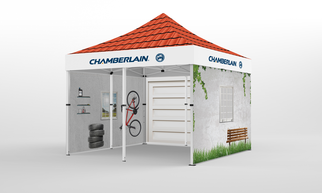 Verkaufen mit dem Faltpavillon - zeige wer du bist und was du verkaufst.