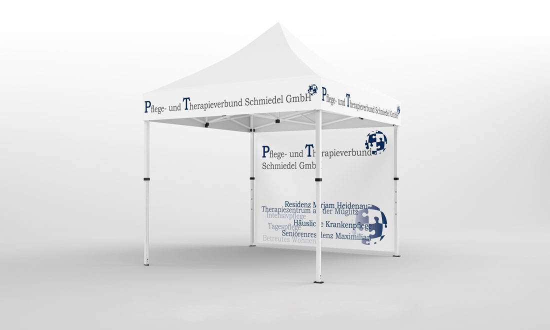 Faltpavillon 3x4.5m DRK Bild 1