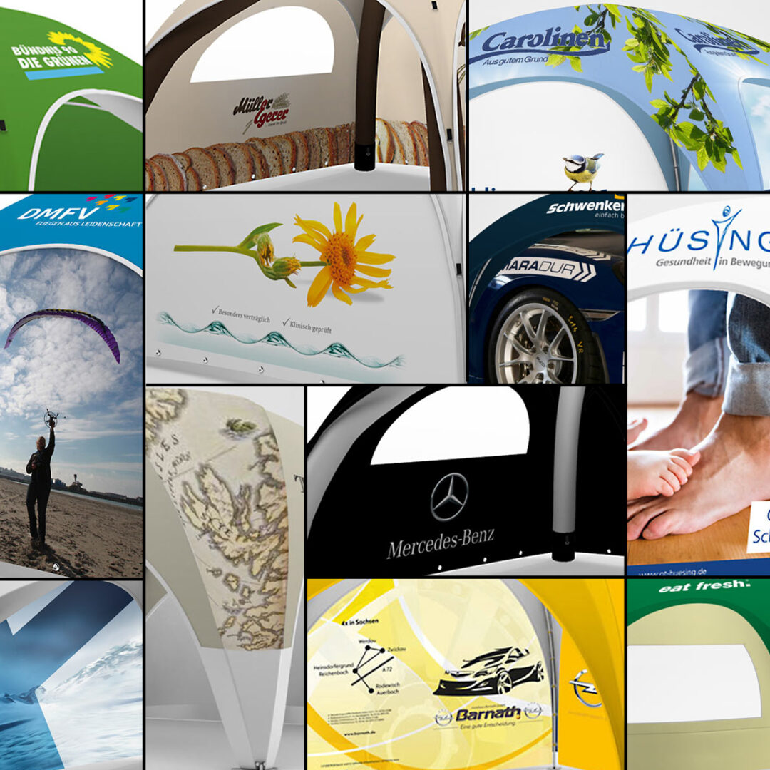 So geht Firmenwerbung mit Pavillon