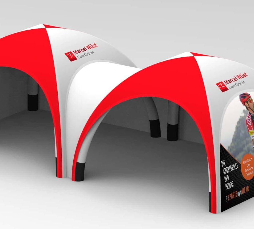 Aufblasbare Pavillons verbinden – 6×3 m / 8×4 m / 10×5 m / 12×6 m