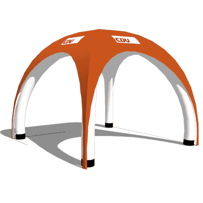 Aufblasbarer Pavillon 3x3 steht sofort und macht keinen Laut. PneumoTent