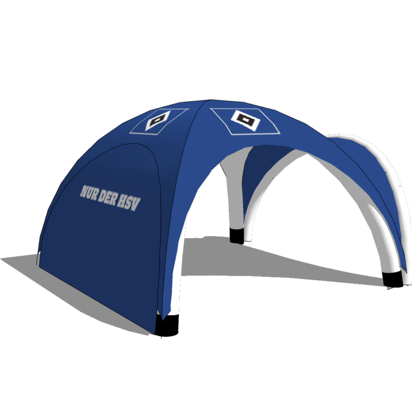 Aufblasbarer Pavillon 3x3 steht sofort und macht keinen Laut. PneumoTent