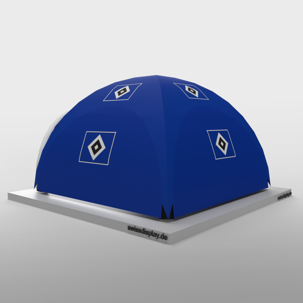 Aufblasbarer Pavillon 3x3 steht sofort und macht keinen Laut. PneumoTent