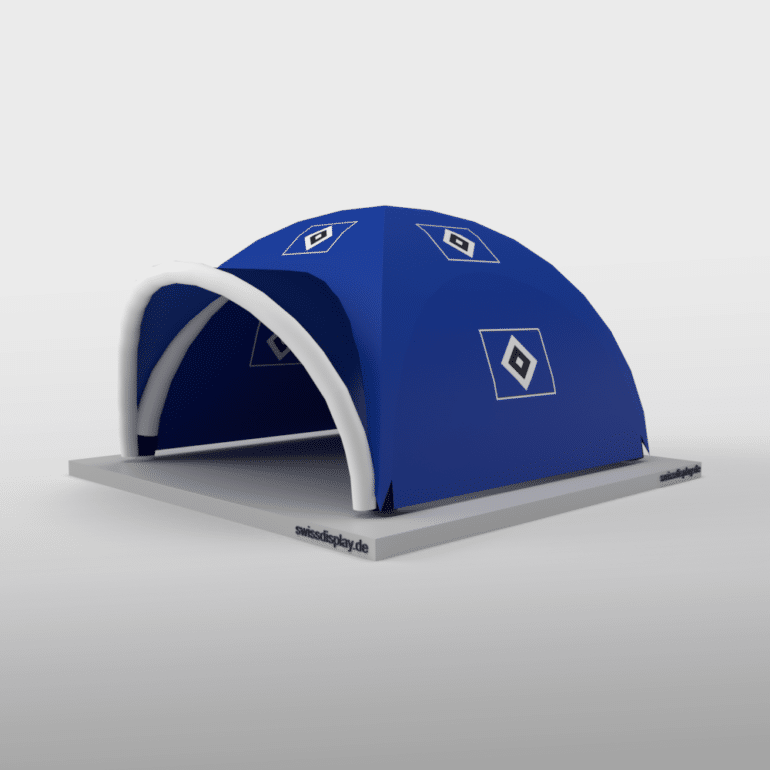 Aufblasbarer Pavillon 3x3 steht sofort und macht keinen Laut. PneumoTent