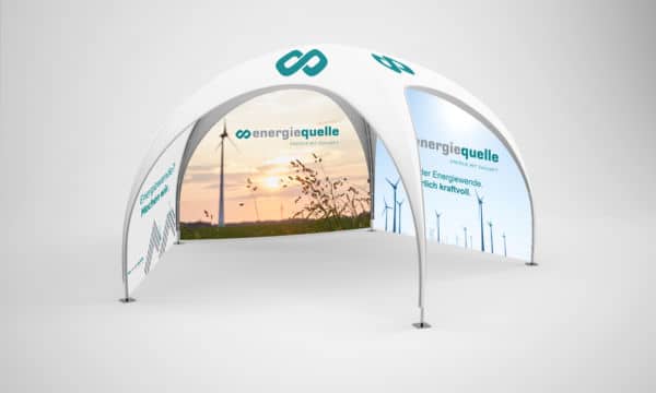 Dome Pavillon 3x3 wetterfester EinsteigerPavillon für 1Hand Betrieb