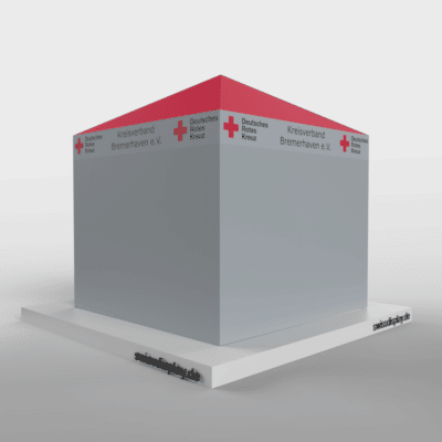 Faltpavillon mit 4 Logoseiten