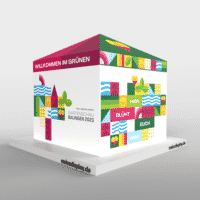 Faltpavillon 3x3 Stadt Balingen Bundesgartenschau 2023