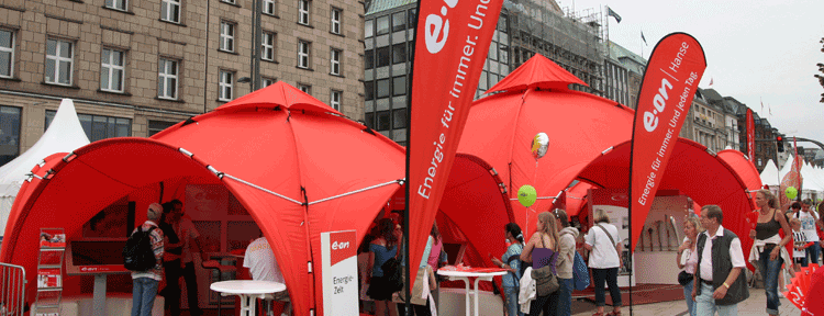 EON kuppel-pavillons 9x9 m