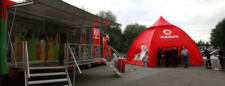 vodafone Kuppel-Pavillon 9x9 m