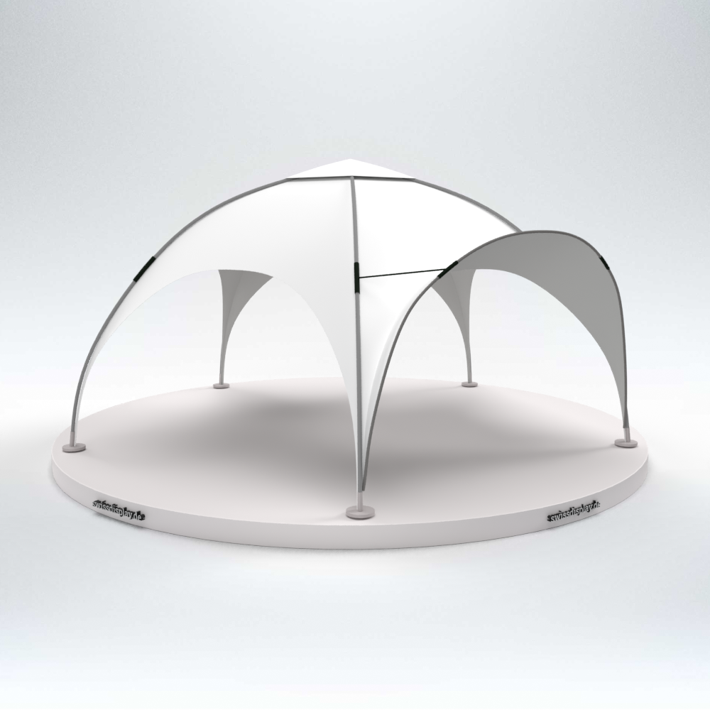 Kuppel Pavillon 9x9 in weiss