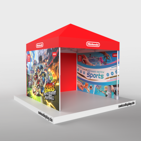 Nintendo-Faltpavillon-3x3-Vorne