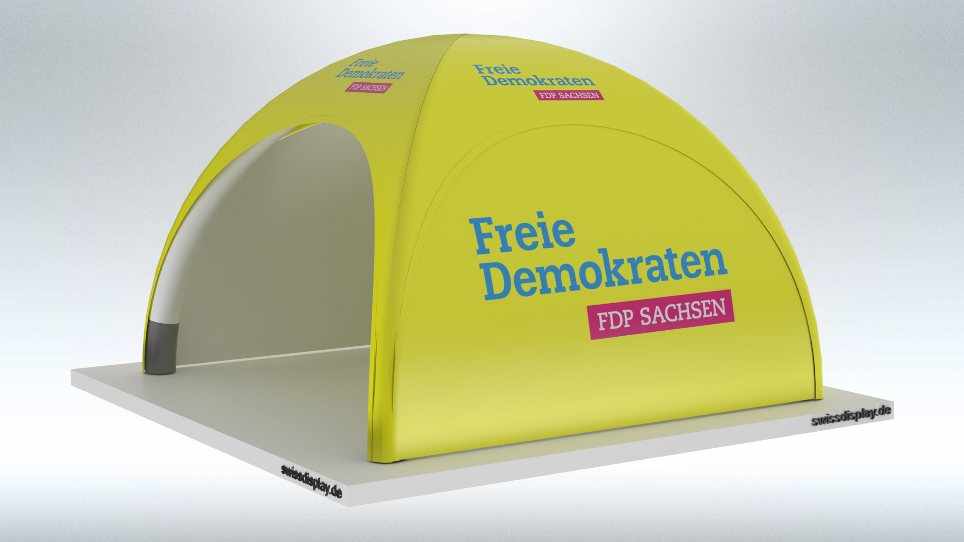 Aufblasbarer Pavillon 6x6 gigantisches, aufblasbares + geräuschloses Zelt