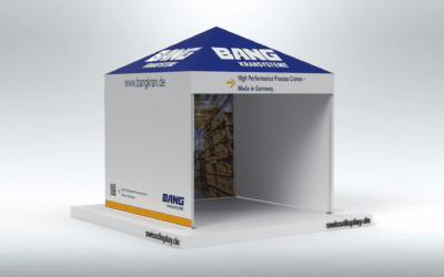 Faltpavillon mit komplettem Dach bedruckt