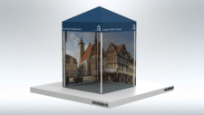 Faltpavillon-2x2-Gemeinde-Schmalkalden Info-Pavillon Touristik