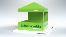Werbung mit Faltzelten: Stadt Iserlohn Faltpavillon ist ein Infostand