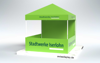 werbung mit zelten: Stadt Iserlohn Faltzelt ist Infostand