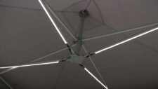 Faltpavillon mit LED-Lichtsystem