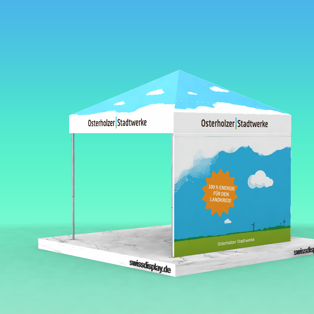 Coole Faltpavillons bedrucken