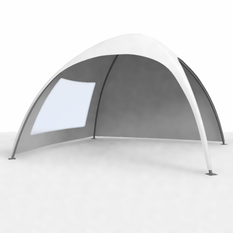 Kuppel Pavillon 3x3 m in weiss