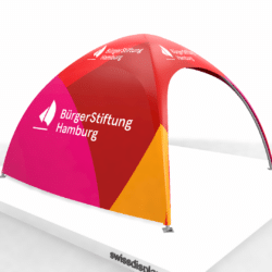 Kuppel-Zelt 3x3 Bürgerstiftung Stabiler Kuppel-Pavillon 3x3 Meter, die Bürgerstiftung Hamburg