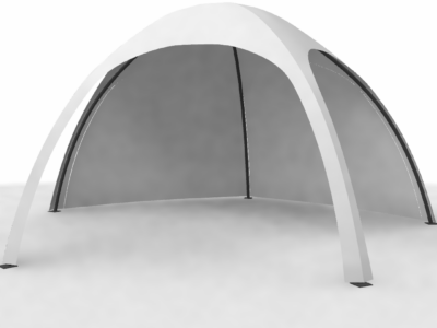 Kuppel Pavillon 4x4 m mit 5 Seiten