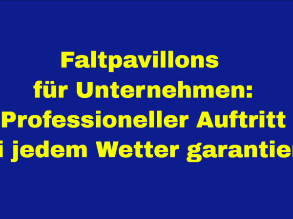 Faltpavillons für Unternehmen