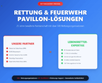 Pavillons rettung-Feuerwehr