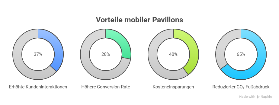 Vorteile mobiler Pavillons-Diagramm