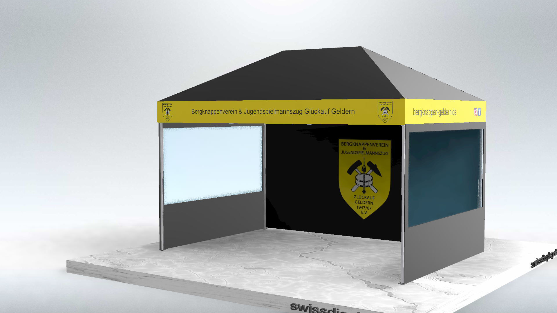 faltpavillon kaufen mit individueller Bedruckung