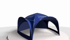 9x9m Kuppel-Pavillon Curaprox