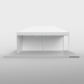 Faltpavillon-6x3 Größenvergleich Platz für ca. 30 Personen (stehend) oder 3 Biertischgarnituren.