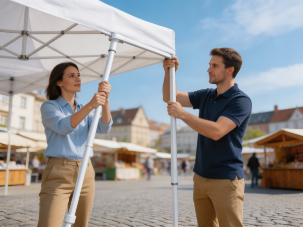 hilfe beim Zeltkauf - Aufbau-Situation