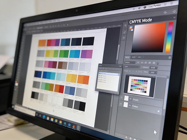 Faltpavillon Druckdaten Farbprofil – CMYK-Farbmodus in Druckvorbereitung für Zeltplane