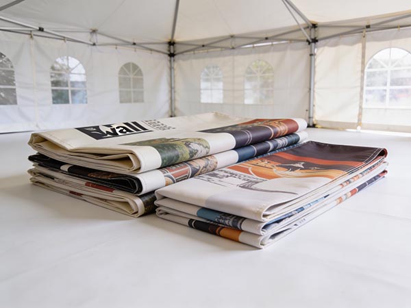 Faltpavillon Seitenwand austauschbar – mehrere bedruckte Seitenteile für verschiedene Kampagnen