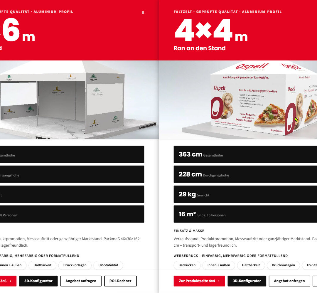 Faltpavillon Katalog