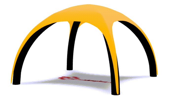 Air-Dome 8x8 Visualisierung